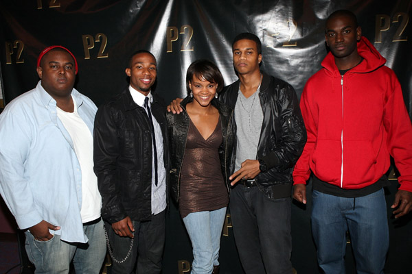 Actors (L-R) Lorenzo Eduardo, Arlen Esperlata, Cory Hardrict, Mo McRae and Wesley Jonathan attend the Los Angeles Screening of 