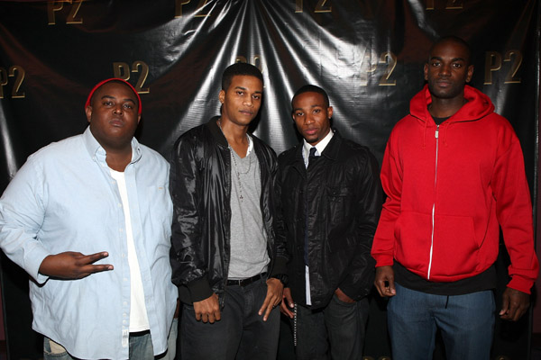 Actors (L-R) Lorenzo Eduardo, Arlen Esperlata, Cory Hardrict, Mo McRae and Wesley Jonathan attend the Los Angeles Screening of 