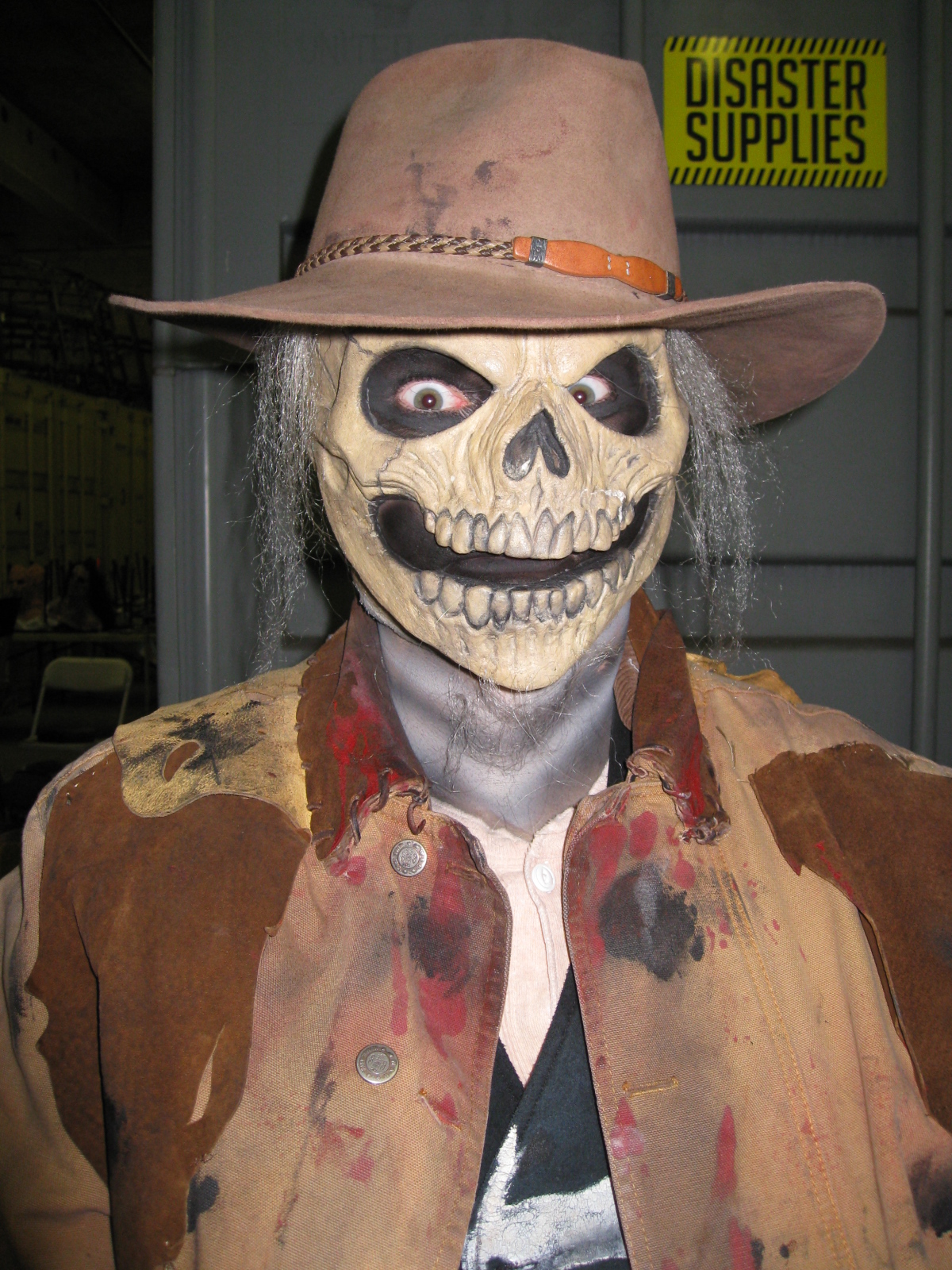 Matt McLeod as The Undead Cowboy, in Halloween Horror Nights 2008, Universal Studios, Hollywood.