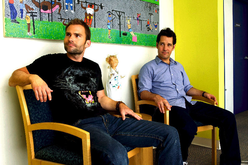 Still of Seann William Scott and Paul Rudd in Vyriskas auklejimas (2008)