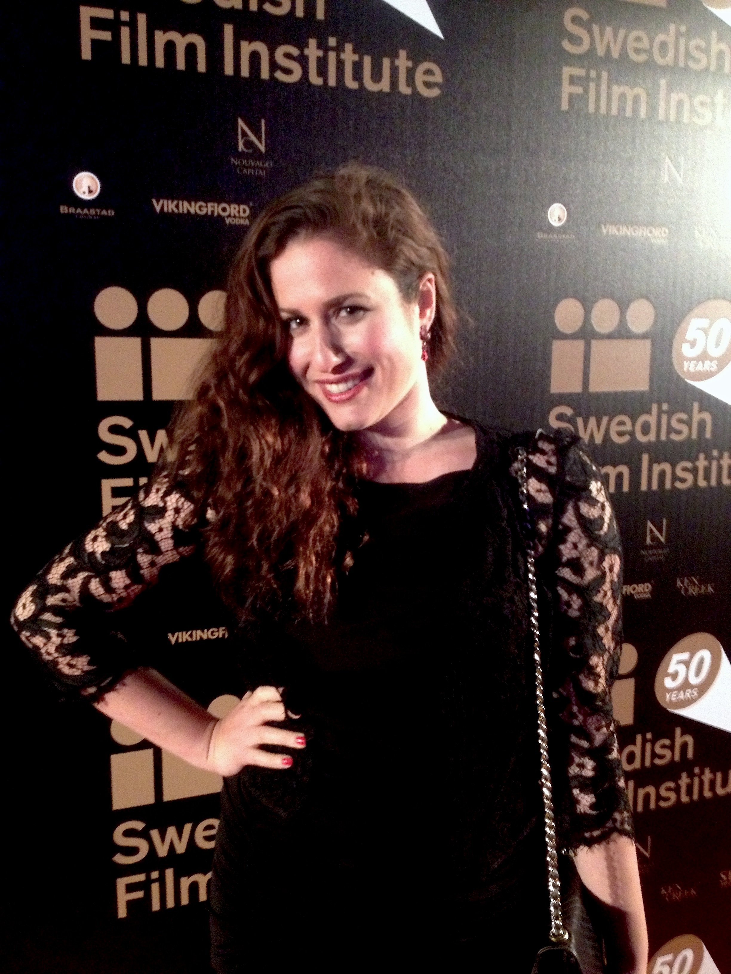 Sara Zommorodi at Cannes Film Festival. Swedish Film Institute celebrates its 50th anniversary.