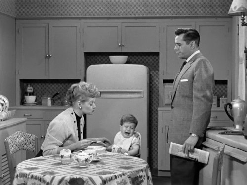 Still of Desi Arnaz, Lucille Ball and Joseph A. Mayer in I Love Lucy (1951)