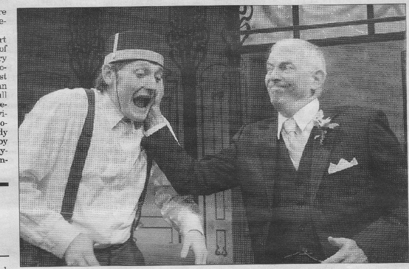 Maurice McNicholas(right) and Lucas Neff(Left) in the Chicago Production of SlapHappy.