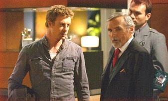 Still from Land of the Dead with Dennis Hopper and Simon Baker.