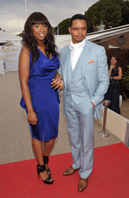 Actress/singer Jennifer Hudson and actor Terrence Howard attend the Winnie Cocktail Party held at the Martini Terraza during the 63rd Annual International Cannes Film Festival on May 16, 2010 in Cannes, France.