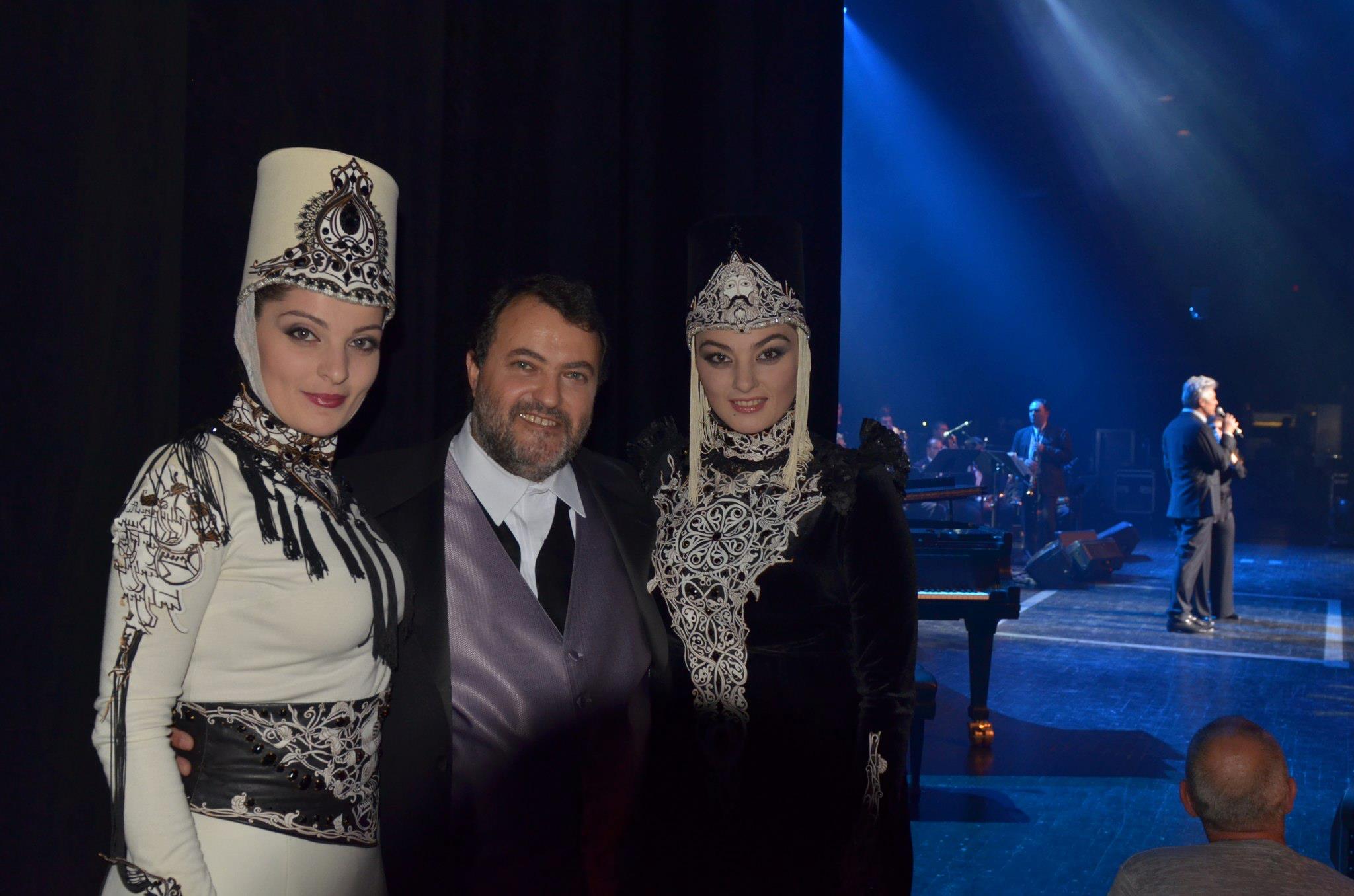 Inga & Anush Arshakyans with Armen Martirosyan