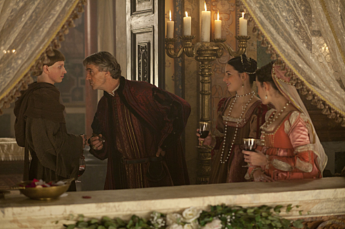 Still of Jeremy Irons and Jesse Bostick in Bordzijos (2011)
