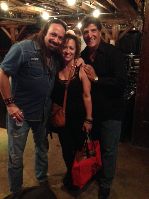 Steve Blaze, Lynn Drury and Steven Scaffidi at the Hit Me America Songwriters Showcase in New Orleans.