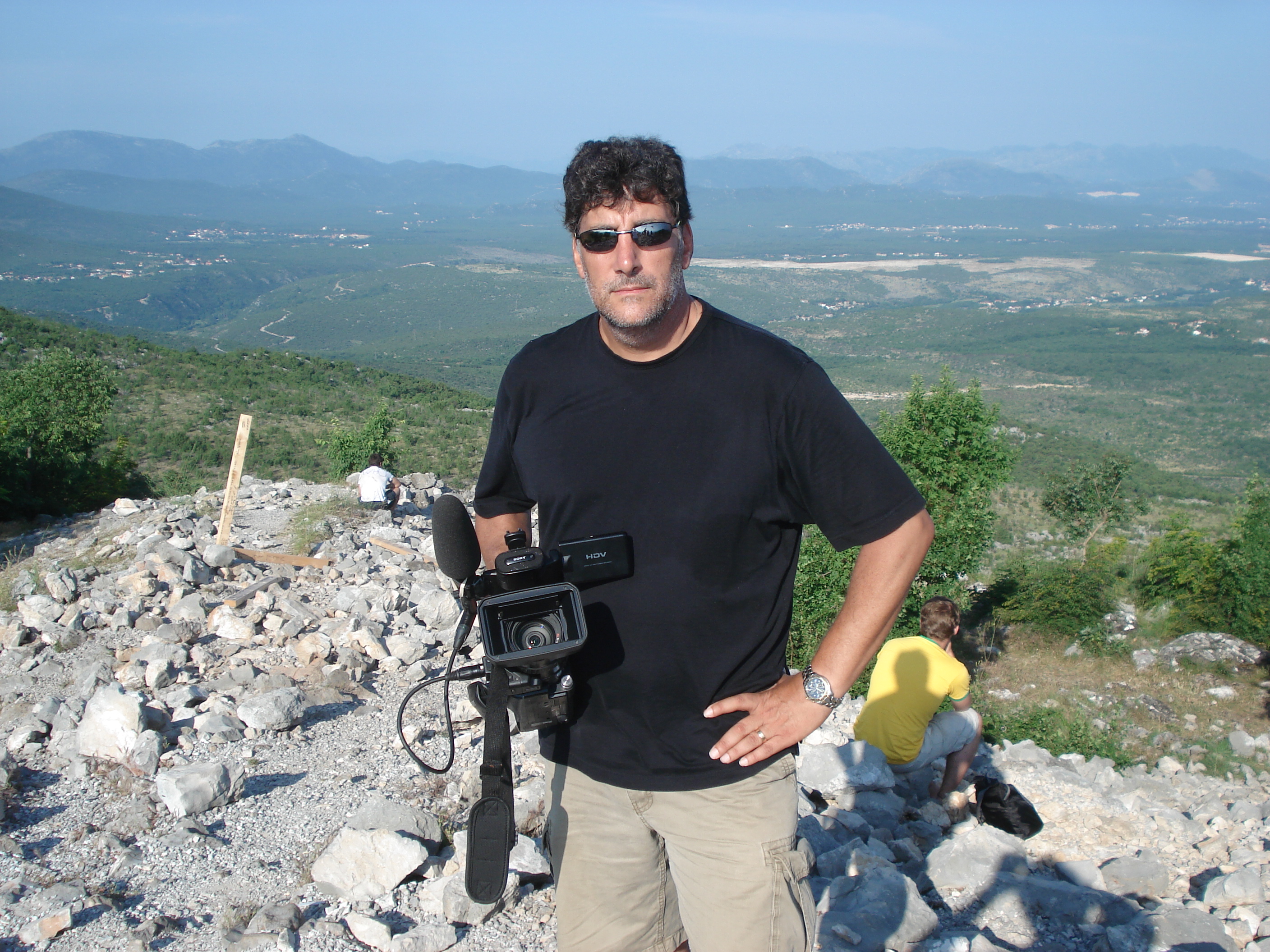 Director/Cameraman Steven Scaffidi in Eastern Europe during the production of 
