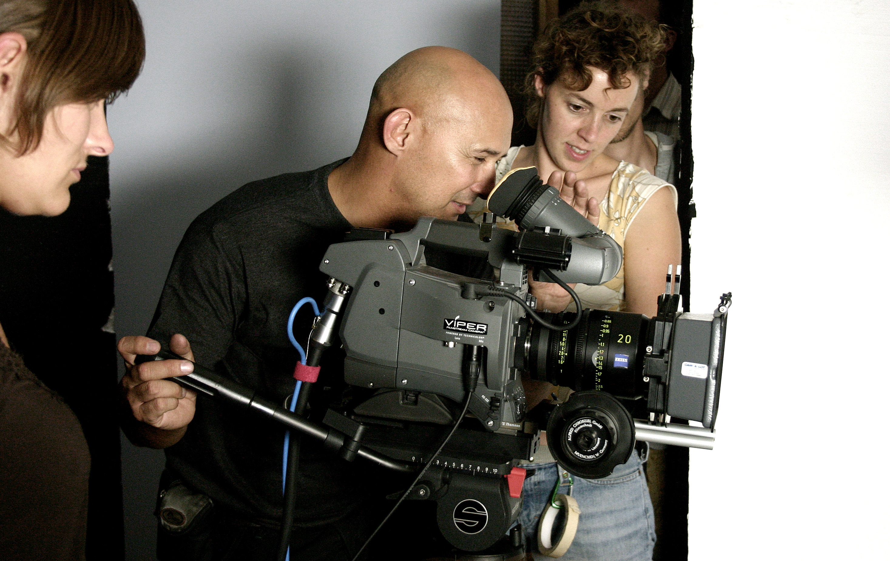 Robert M. Berger, shooting Uncompressed with Viper HD camera voor Short fiction movie,,Morgana,,