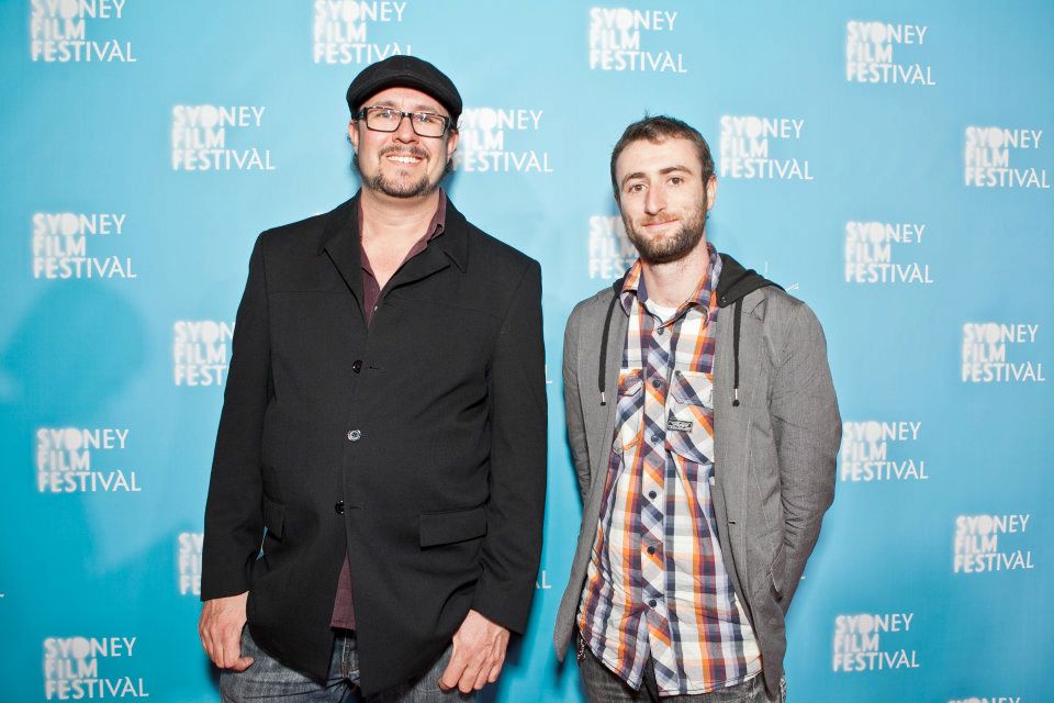 Stefan Radanovich (left) and Aaron McCann (right) at the 2013 Sydney Film Festival