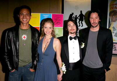 Keanu Reeves, Benjamin Bratt, Kelli Garner and Lou Taylor Pucci at event of Thumbsucker (2005)