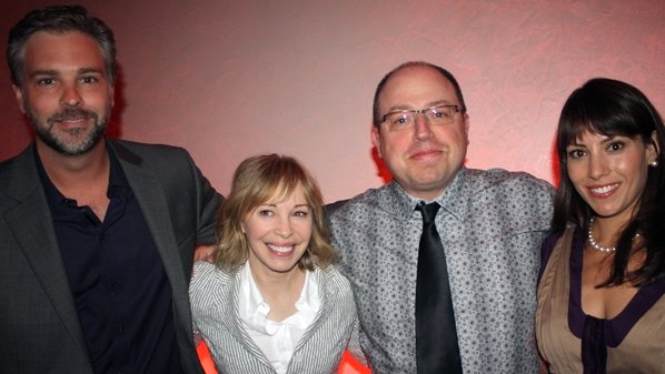 At the 2011 CTV Upfronts, with Nancy Roberstson, Brent Butt and Paula Rivera.