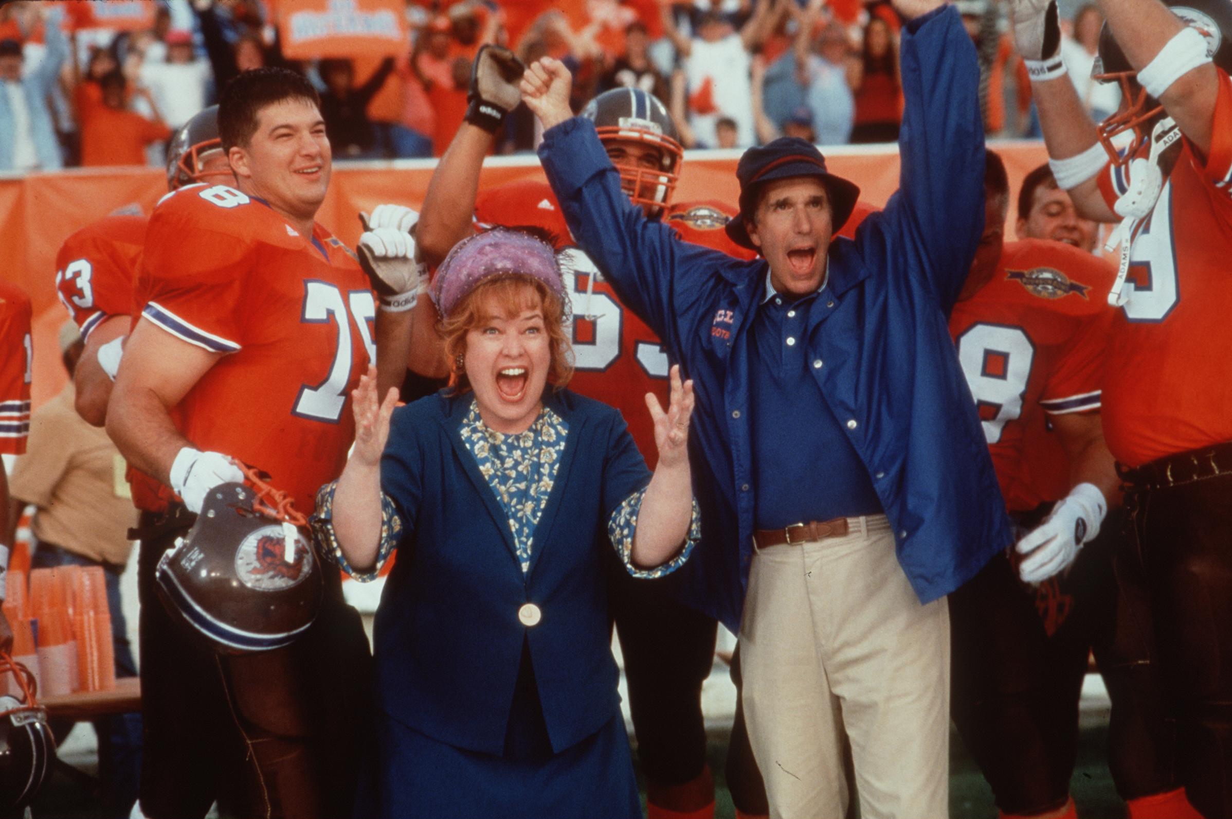 Still of Kathy Bates and Henry Winkler in The Waterboy (1998)