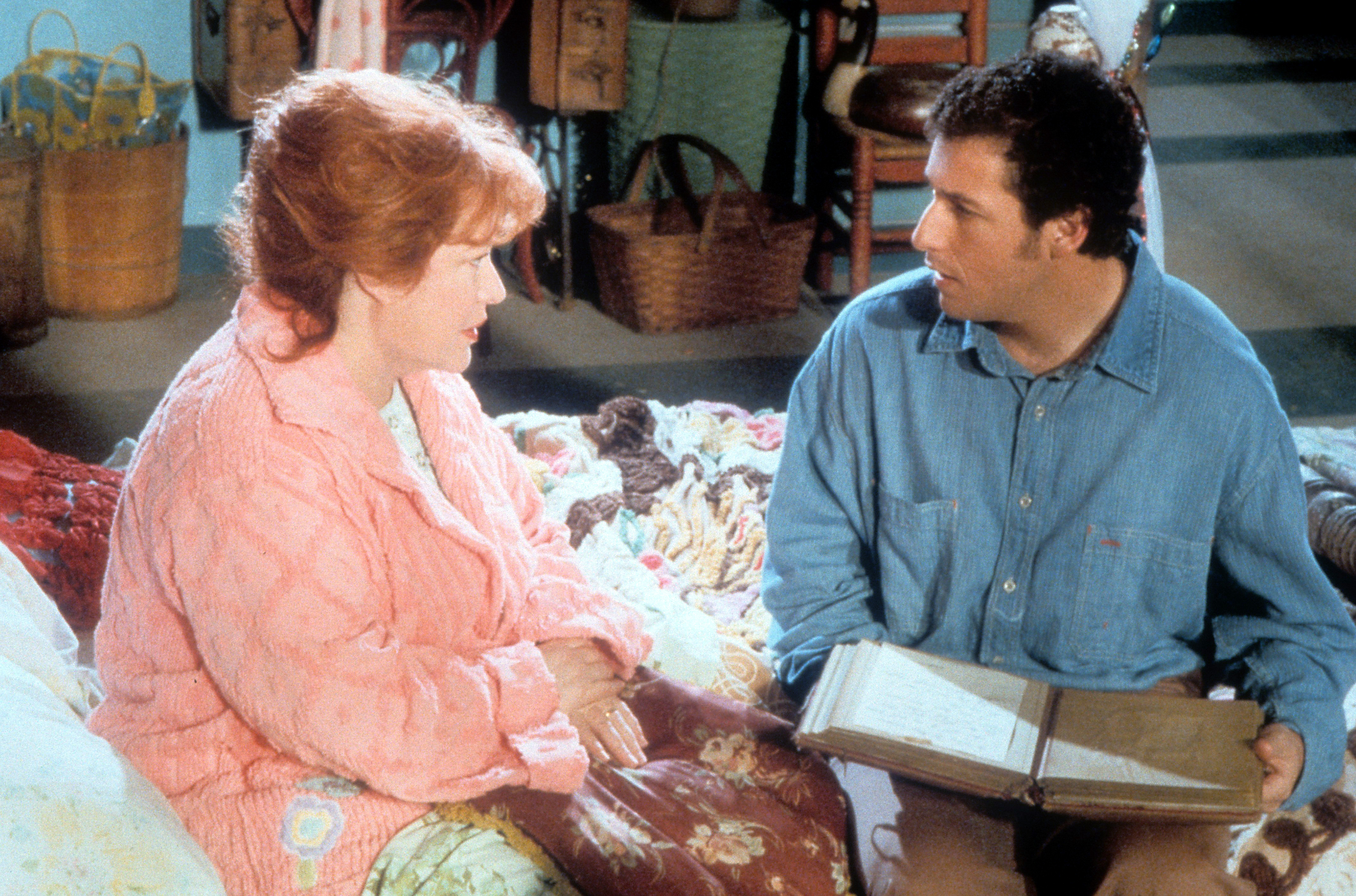 Still of Kathy Bates and Adam Sandler in The Waterboy (1998)