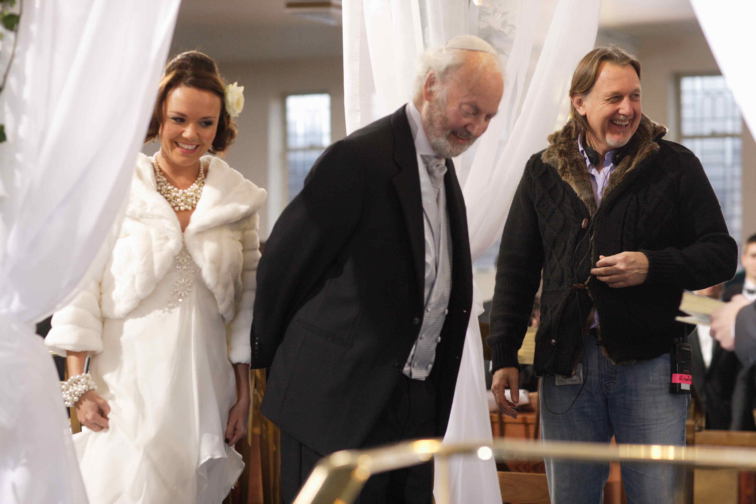 Rick on location for the BBC with Charlie Brooks and Harry Towb. (Eastenders 2008)