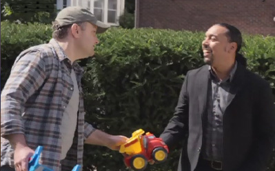 Dave T. Koenig as Brian Holloway (with Felix Solis) in Made In Jersey (CBS)