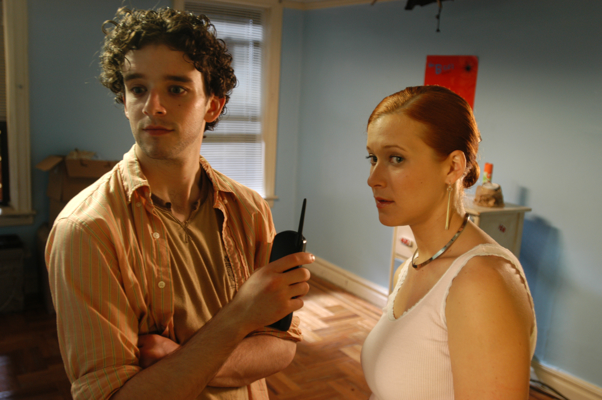 Still of Michael Urie and Elizabeth Kapplow in WTC View (2005)