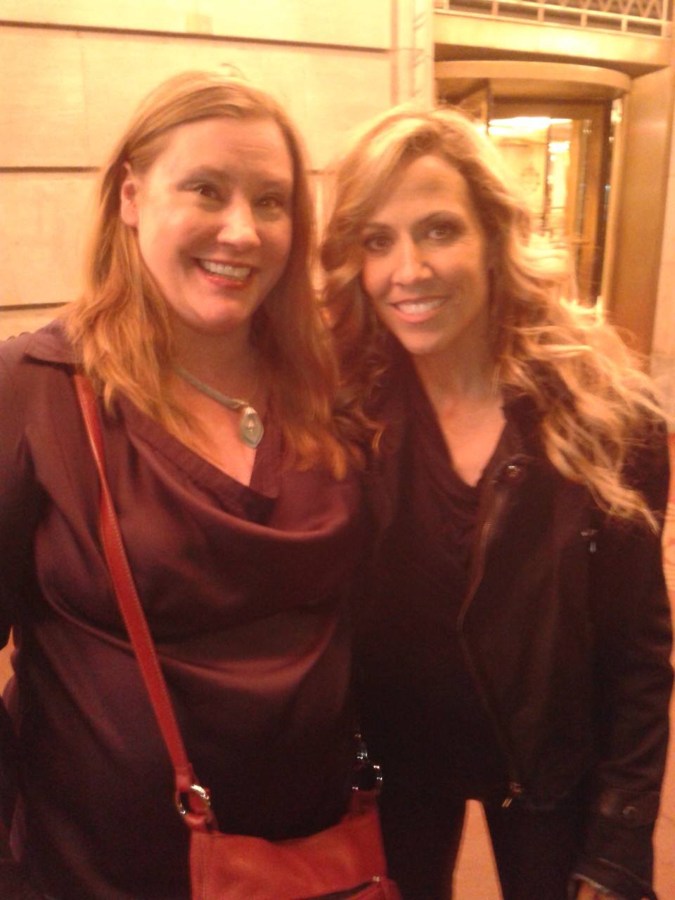 April Szykeruk and Sheryl Crow at the taping of Live From The Artists Den September 2013