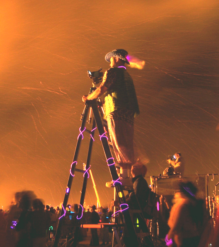 Filming Burning Man 2007