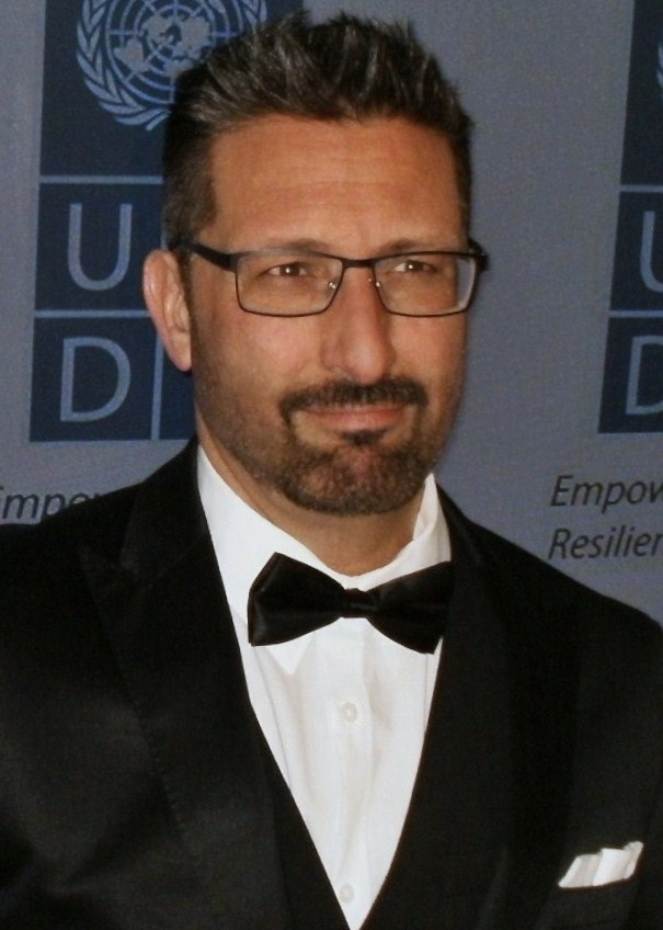 Adam DiSpirito arrives at One UN Plaza, United Nations, NYC 2014