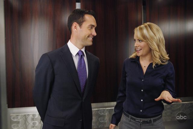 Still of Jay Harrington and Andrea Anders in Better Off Ted (2009)