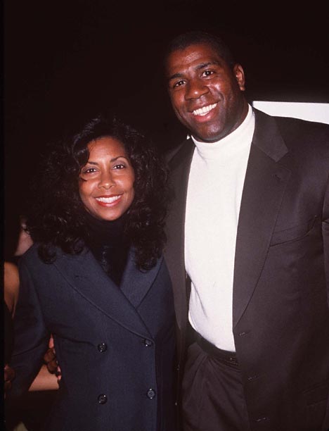 Magic Johnson and Cookie Johnson at event of Dumb & Dumber (1994)