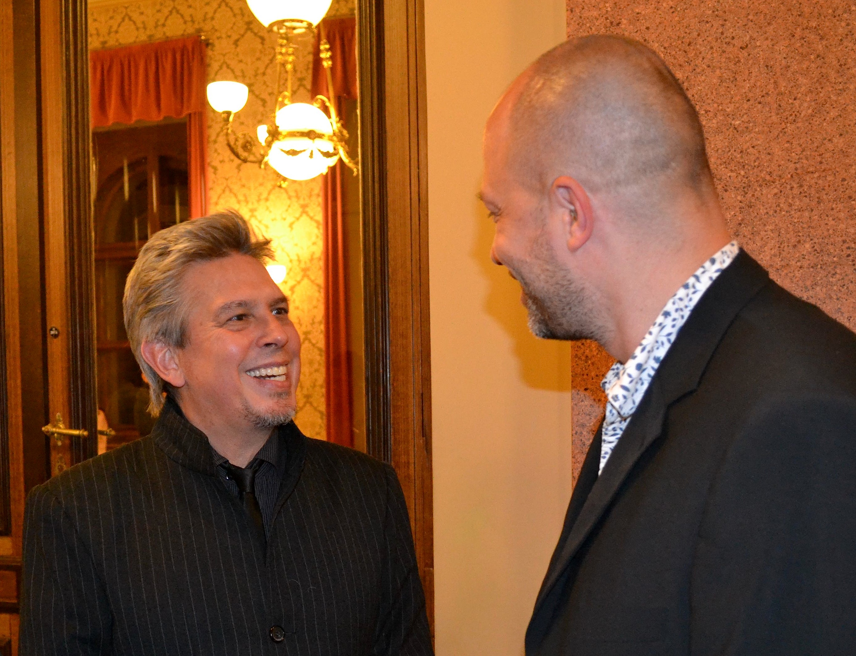 In chat with Mr. Goldenthal. Talking about Berklee College Of Music.