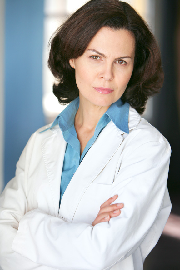 Katherine Hynes plays Dr Adams in 'Mystery ER', Los Angeles, USA. More at www.katherinehynes.com