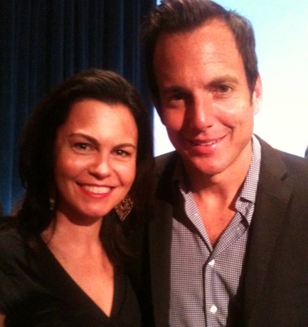 Actors Katherine Hynes and Will Arnett at Paley Centre, Los Angeles. More info at www.katherinehynes.com