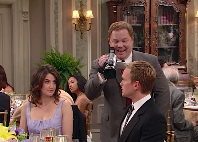 Gary as the Wedding Videographer for Marshall and Lily's wedding on How I Met Your Mother, 