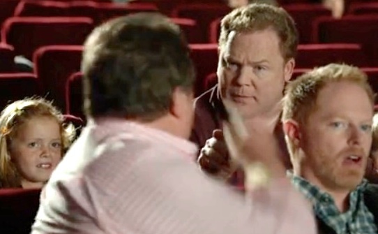 As father who argues with Cam at Muppet movie, from Modern Family, 