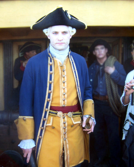 As Lieutenant Greitzer on the set of Pirates of the Caribbean: At World's End (2007).