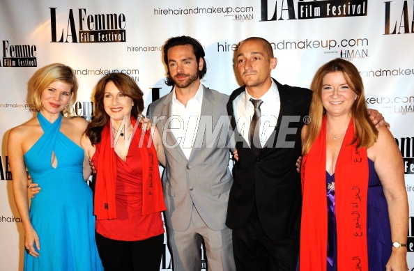 The cast and crew of REIGN at the LA Femme Festival.