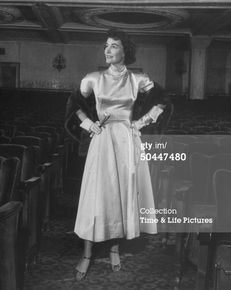 Tracy Brook Swope's mother, actress Margaret Hayes at the Martin Beck Theatre in NYC, nominated for academy award for Blackboard Jungle