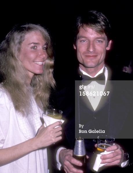 Tracy Brooks Swope and Perry King at Emmy Awards