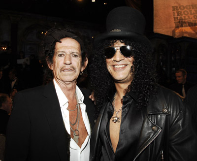 Keith Richards and Slash