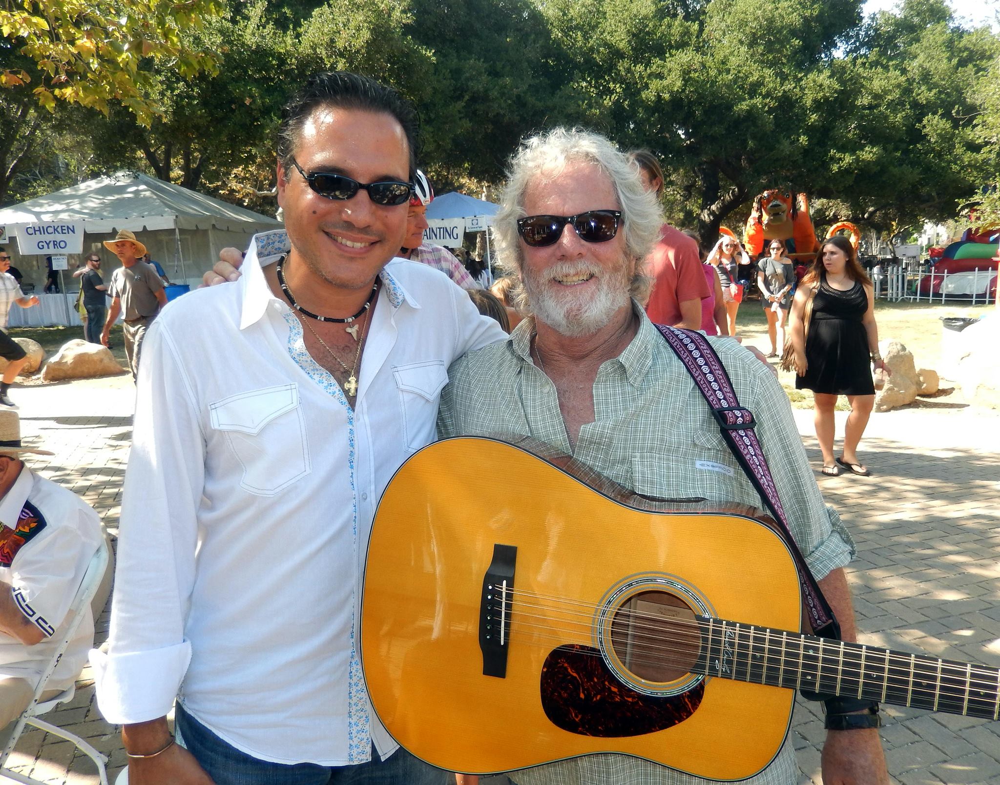 With Chris Hillman of the Byrds