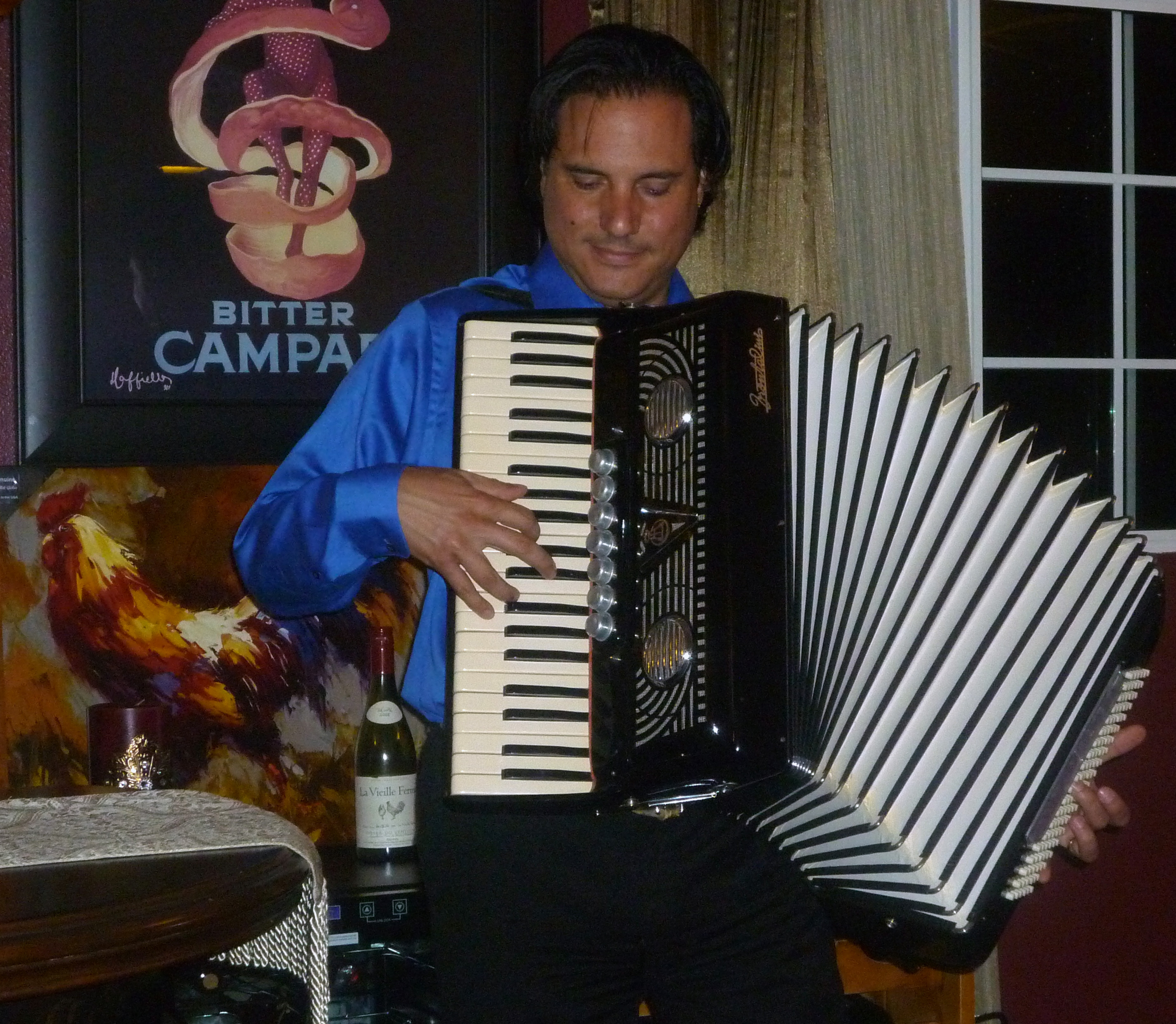 Playing my father's beautiful 1949 Frontolini accordion.