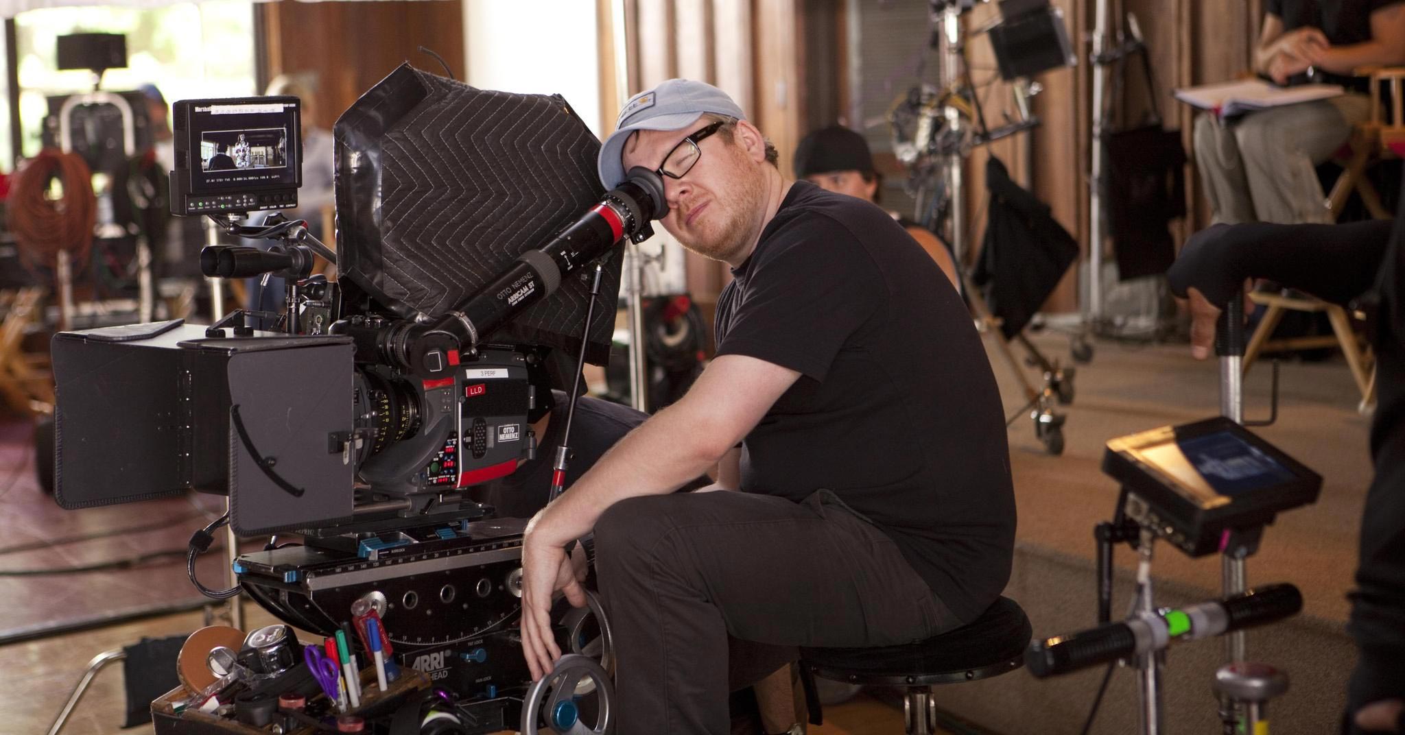 Director Jim Field Smith on the set of 