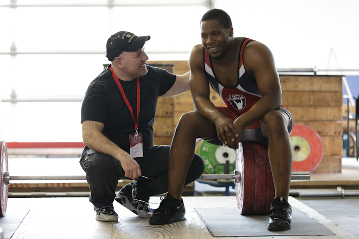 Donovan Ford, Olympic Athlete with Director, Mark Schimmel, Olympic Training Center, Colorado Springs
