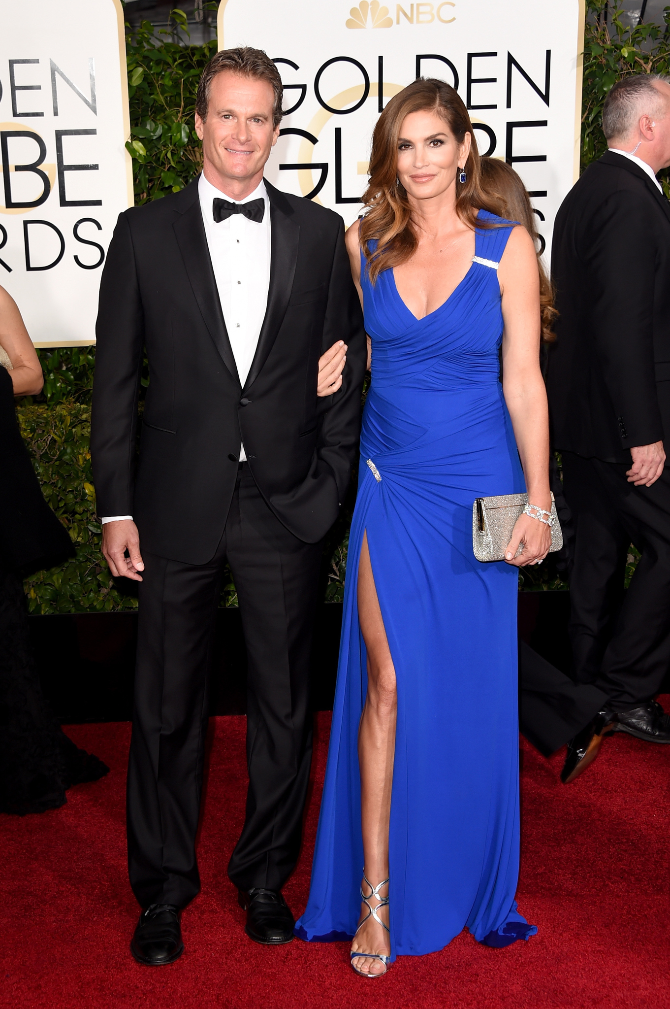 Cindy Crawford and Rande Gerber at event of The 72nd Annual Golden Globe Awards (2015)