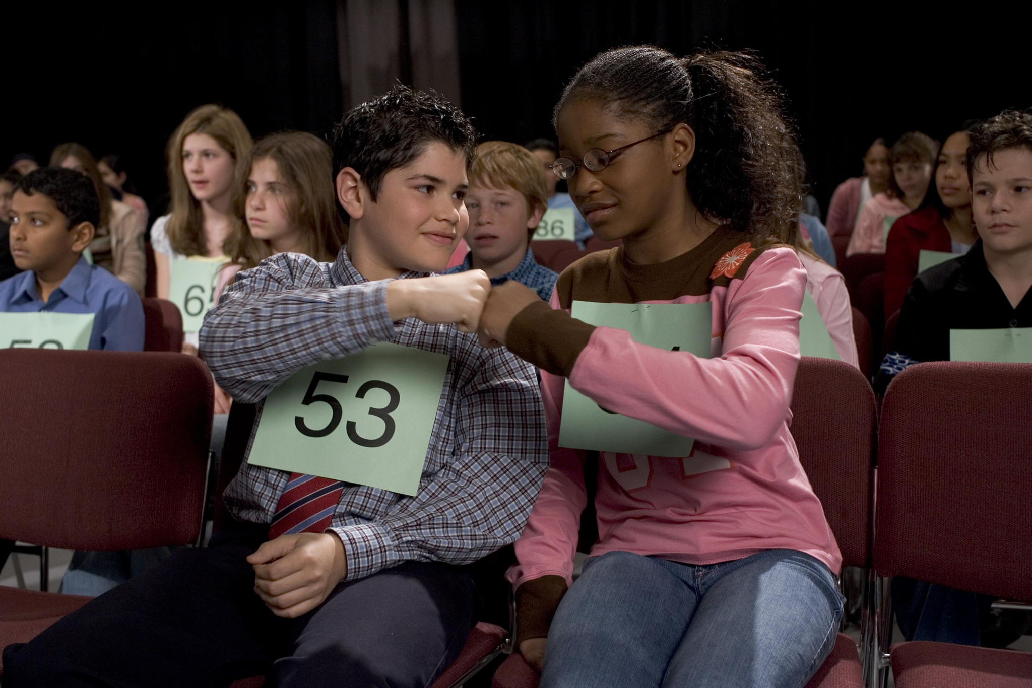 Still of Keke Palmer and J.R. Villarreal in Akeelah and the Bee (2006)