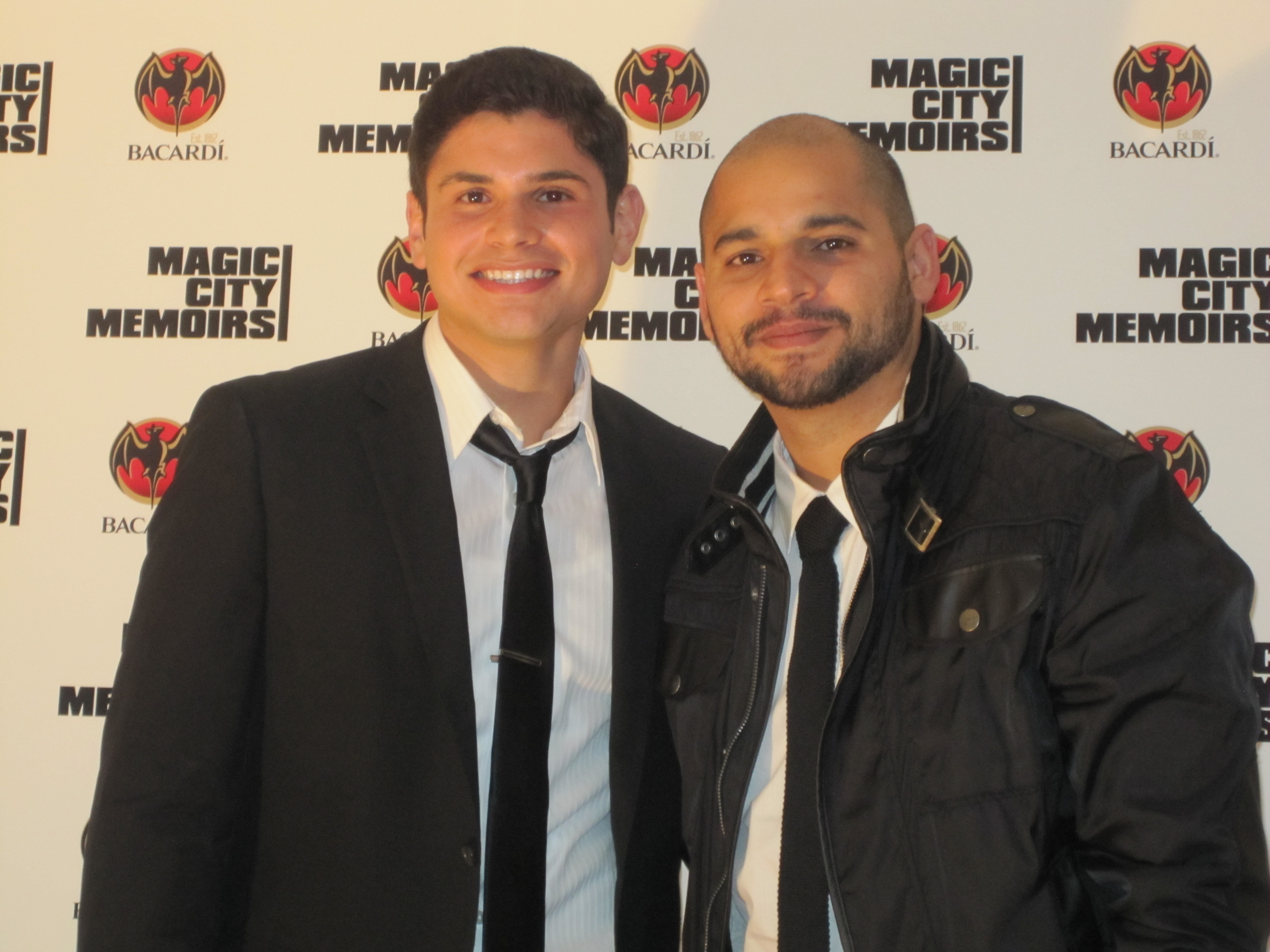 'Magic City Memoirs' JR Villarreal & Director Aaron Salgado at Miami International Film Festival screening after party.