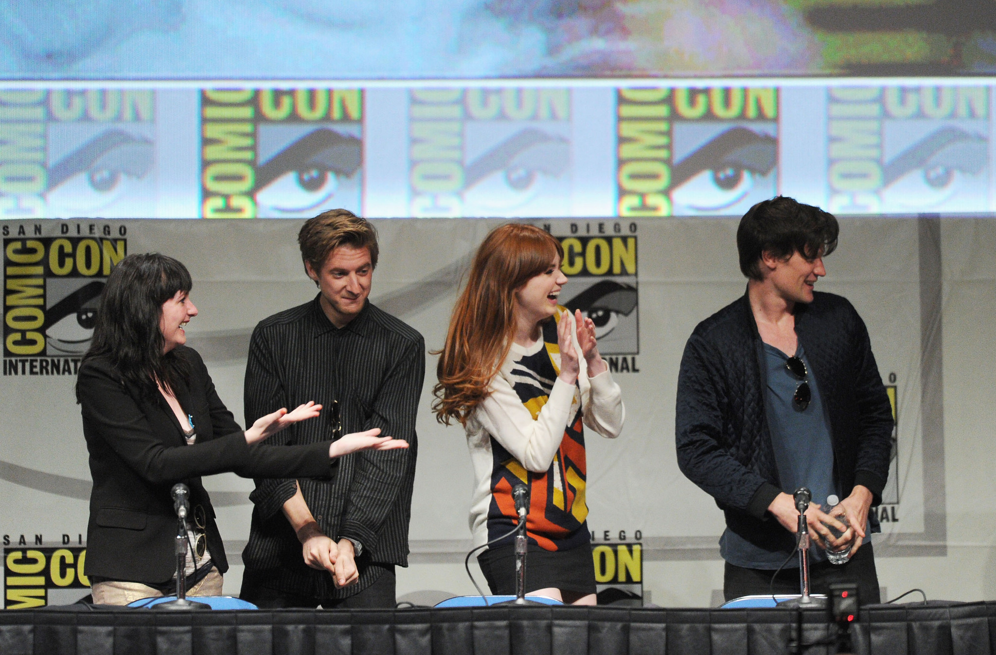 Caroline Skinner, Matt Smith, Karen Gillan and Arthur Darvill at event of Doctor Who (2005)