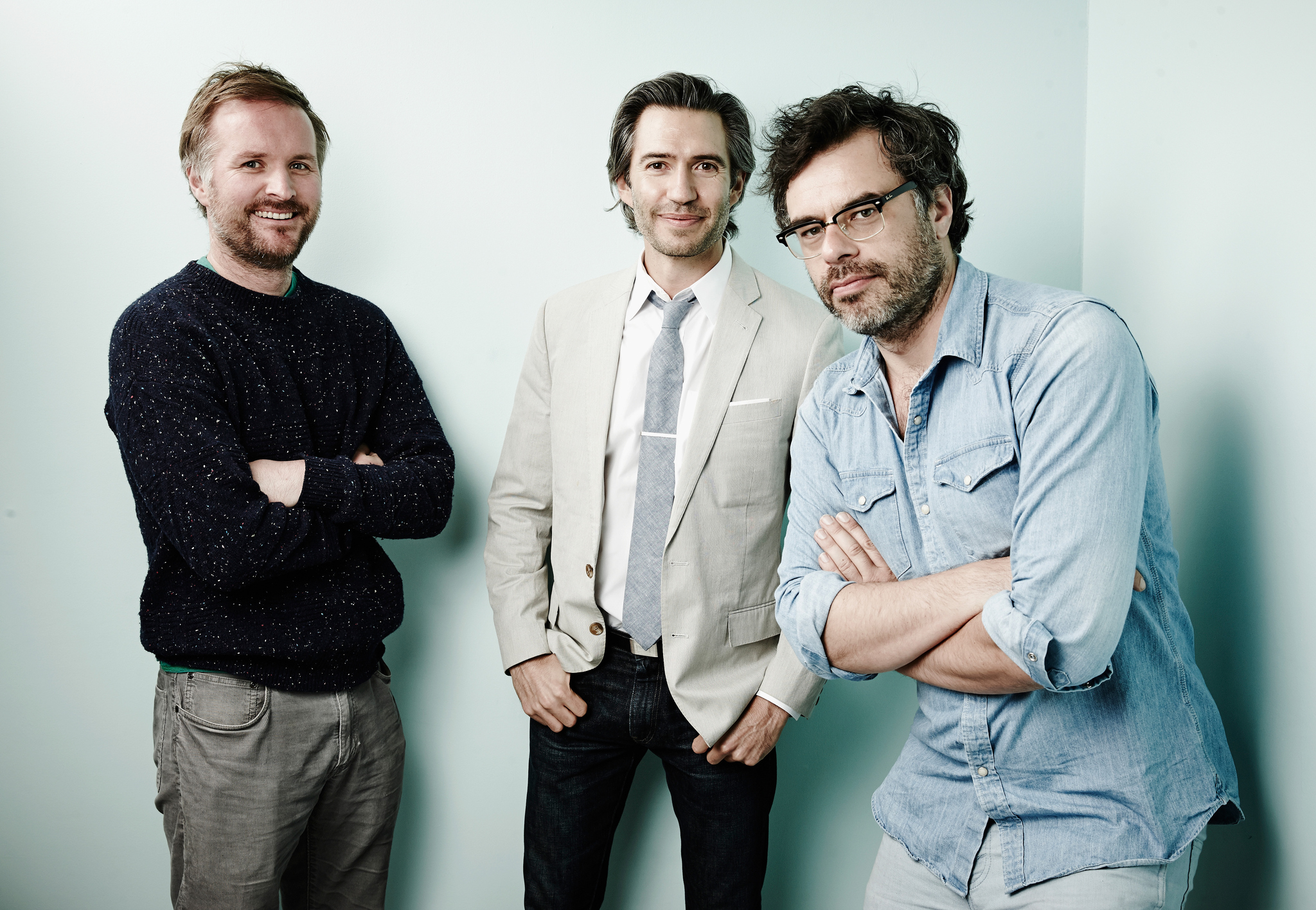 Jemaine Clement, Emanuel Michael and Stu Rutherford at event of What We Do in the Shadows (2014)