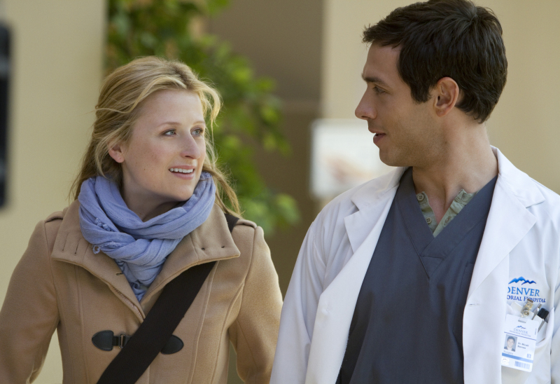 Still of Mamie Gummer and Michael Rady in Emily Owens M.D. (2012)