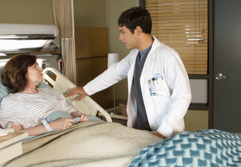 Still of Catherine Barroll and Michael Rady in Emily Owens M.D. (2012)