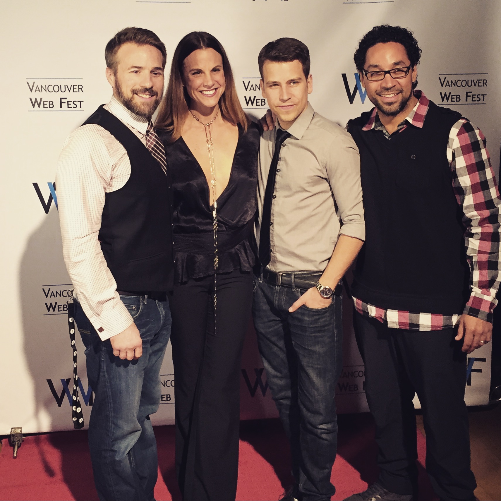 At the Vancouver Web Fest 2015 for Single & Dating In Vancouver Best Comedy and Best Female Actress Nominations.