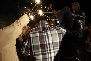 More visual effects with sparklers.